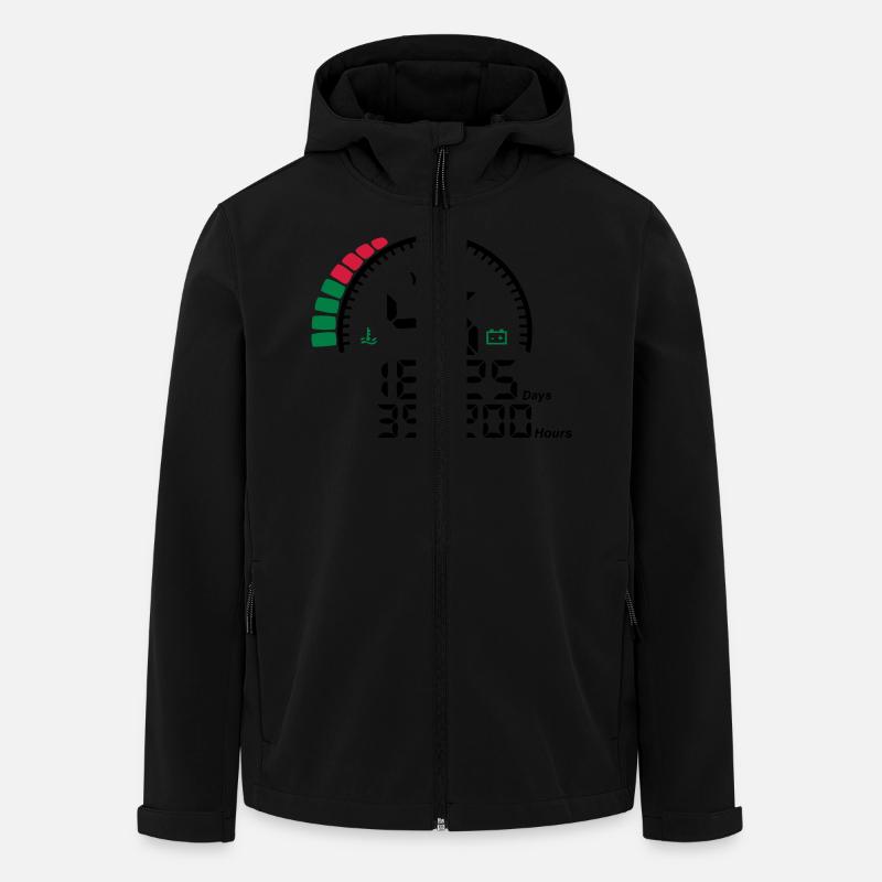 years 45 years anniversary meter - Men’s Recycled Softshell Jacket by Stanley/Stella - black