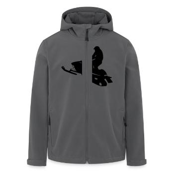 snowmobile snow cross x games racing sport - Veste softshell homme en polyester recyclé Stanley/Stella - noir - Devant - AI Model Male 185 light (185cm)