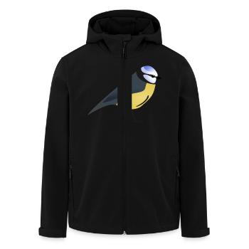 Blaumeise - Recycelte Männer Softshell-Jacke von Stanley/Stella - Schwarz - Vorne - AI Model Male 185 light (185cm)