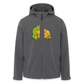 Schildkröte - Recycelte Männer Softshell-Jacke von Stanley/Stella - Schwarz - Vorne - AI Model Male 185 light (185cm)