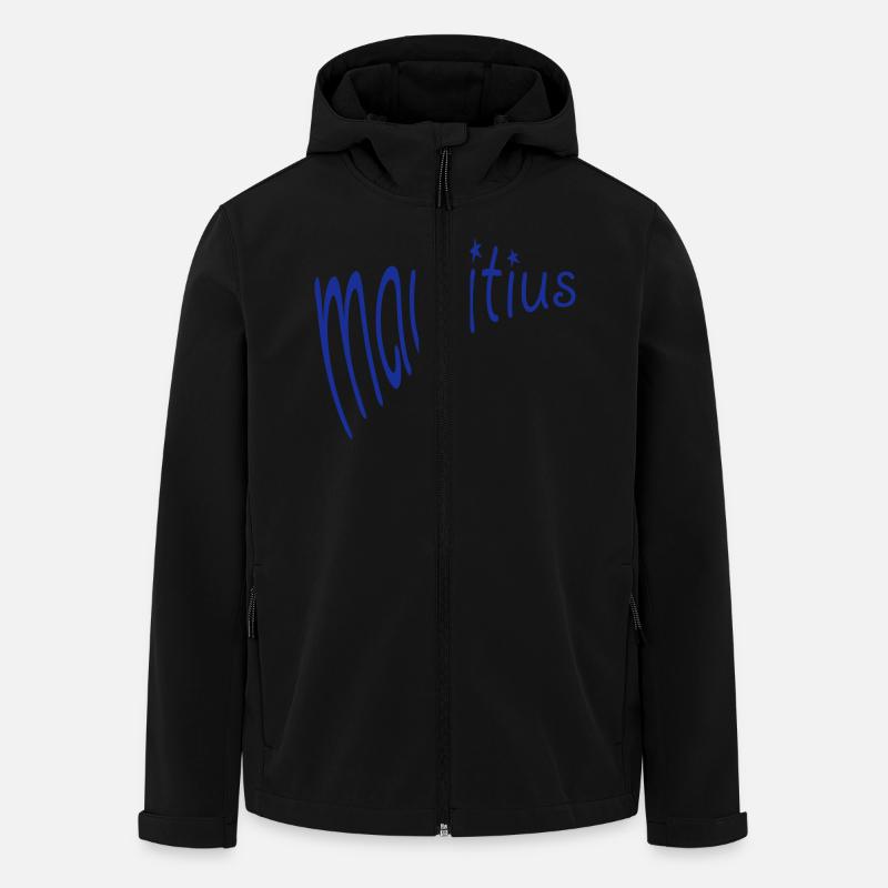 Mauritius - Recycelte Männer Softshell-Jacke von Stanley/Stella - Schwarz