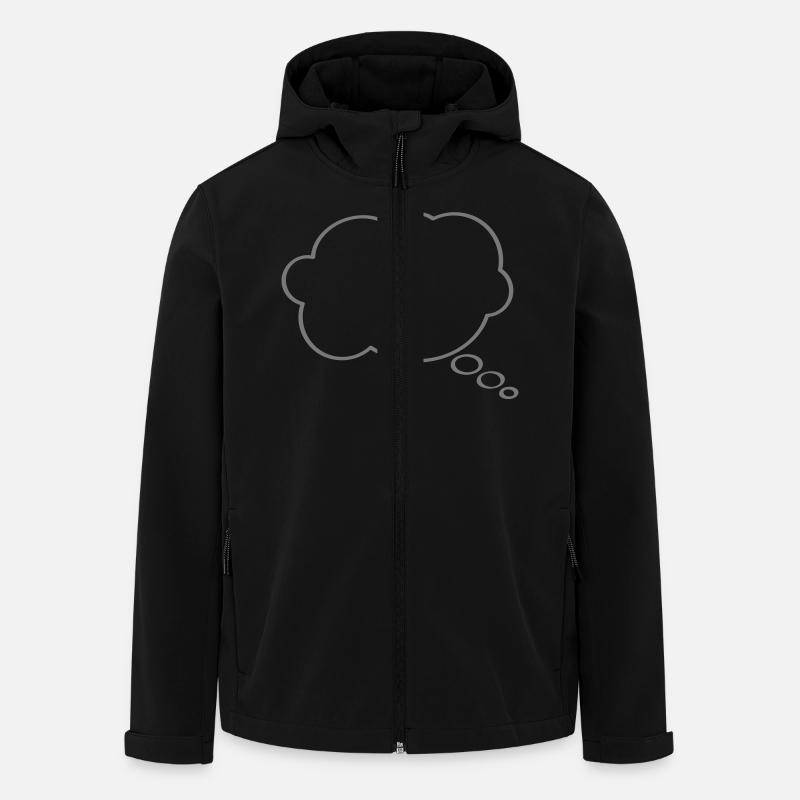 Thought Bubble - Recycelte Männer Softshell-Jacke von Stanley/Stella - Schwarz