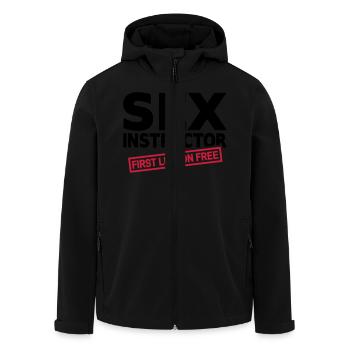 Sex Instructor - Recycelte Männer Softshell-Jacke von Stanley/Stella - Schwarz - Vorne - AI Model Male 185 light (185cm)