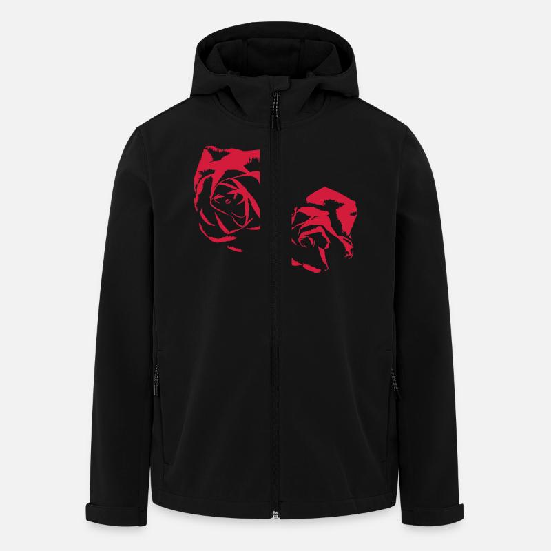 Rosen, Roses - Recycelte Männer Softshell-Jacke von Stanley/Stella - Schwarz