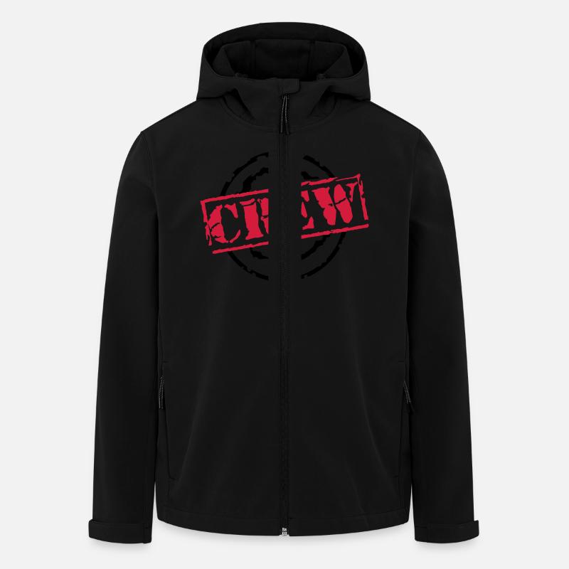 crew - Recycelte Männer Softshell-Jacke von Stanley/Stella - Schwarz