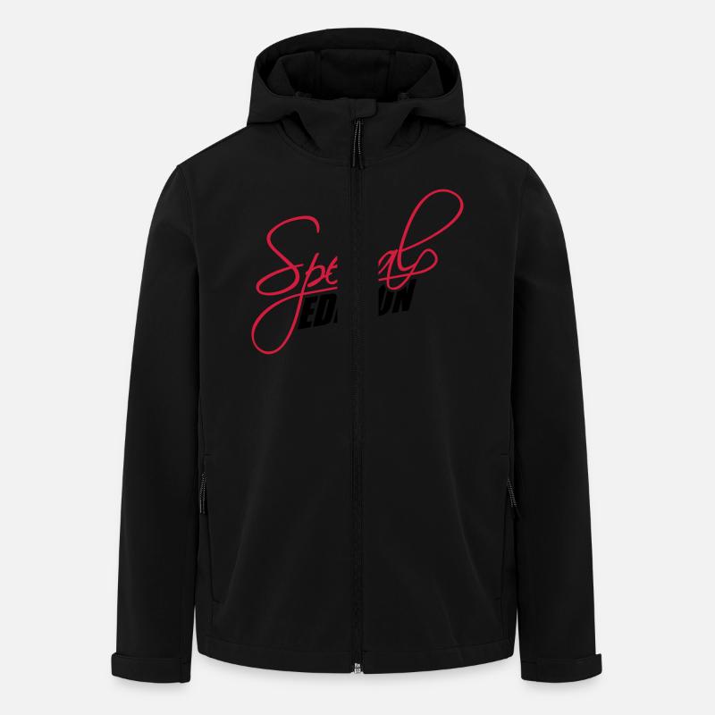 Special Edition Design - Men’s Recycled Softshell Jacket by Stanley/Stella - black