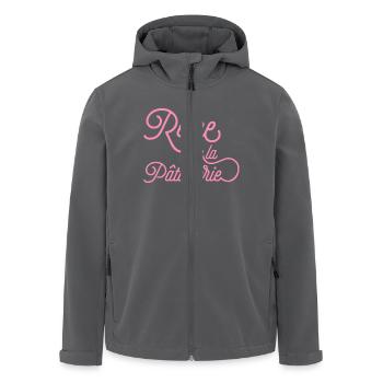 Reine de la patisserie - Veste softshell homme en polyester recyclé Stanley/Stella - noir - Devant - AI Model Male 185 light (185cm)