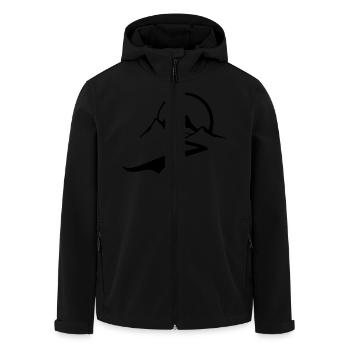 berg_tour - Recycelte Männer Softshell-Jacke von Stanley/Stella - Schwarz - Vorne - AI Model Male 185 light (185cm)