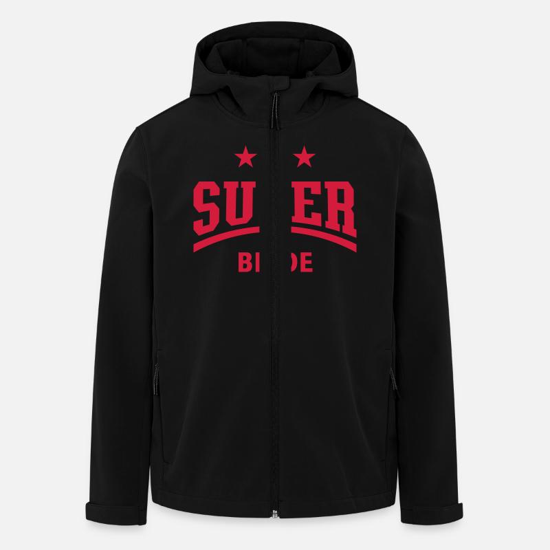 Superbe mariée (Partie de poule) - Veste softshell homme en polyester recyclé Stanley/Stella - noir
