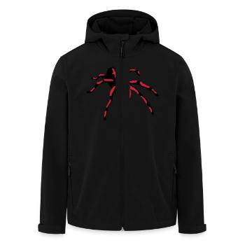 Tarantula Spider - Men’s Recycled Softshell Jacket by Stanley/Stella - black - Front - AI Model Male 185 light (185cm)
