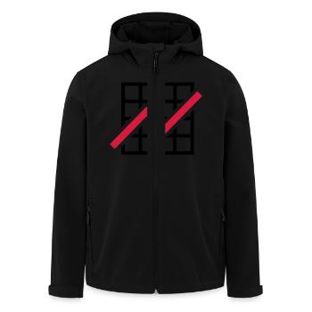 Diagramm - Recycelte Männer Softshell-Jacke von Stanley/Stella - Schwarz - Vorne - AI Model Male 185 light (185cm)