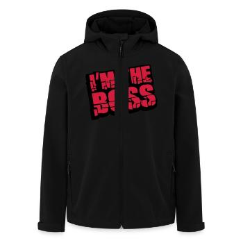 Cool I´m la conception de Logo Boss - Veste softshell homme en polyester recyclé Stanley/Stella - noir - Devant - AI Model Male 185 light (185cm)