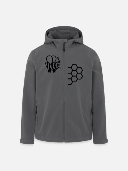 Bee - Men’s Recycled Softshell Jacket by Stanley/Stella - black