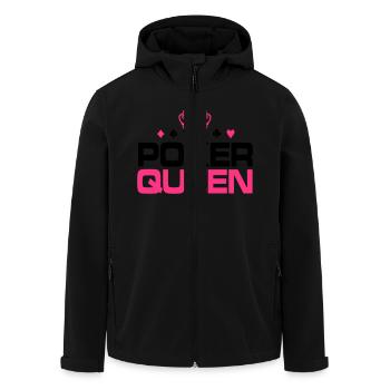 Poker Queen - Recycelte Männer Softshell-Jacke von Stanley/Stella - Schwarz - Vorne - AI Model Male 185 light (185cm)