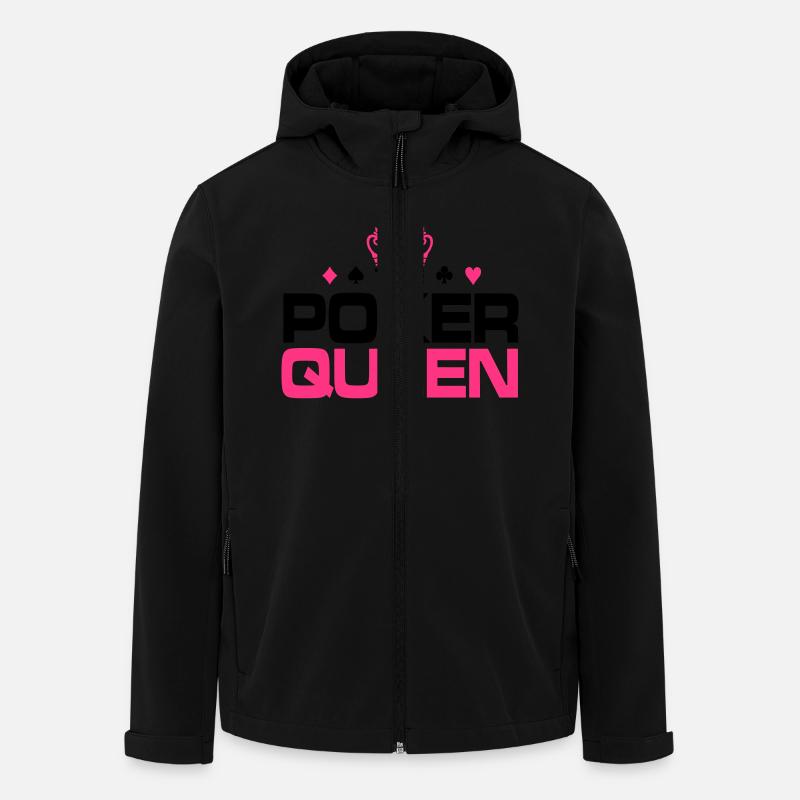 Poker Queen - Recycelte Männer Softshell-Jacke von Stanley/Stella - Schwarz