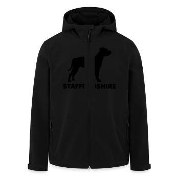 Staffordshire Terrier - Veste softshell homme en polyester recyclé Stanley/Stella - noir - Devant - AI Model Male 185 light (185cm)