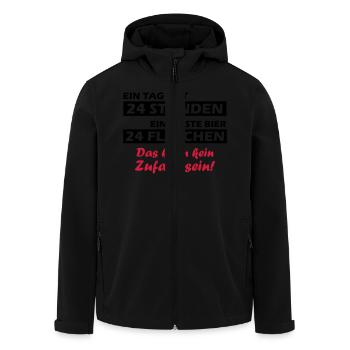 24 Flaschen bier - Recycelte Männer Softshell-Jacke von Stanley/Stella - Schwarz - Vorne - AI Model Male 185 light (185cm)