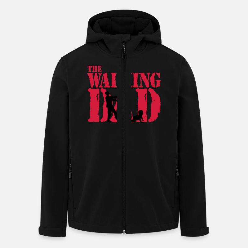 WALKING DAD - Veste softshell homme en polyester recyclé Stanley/Stella - noir