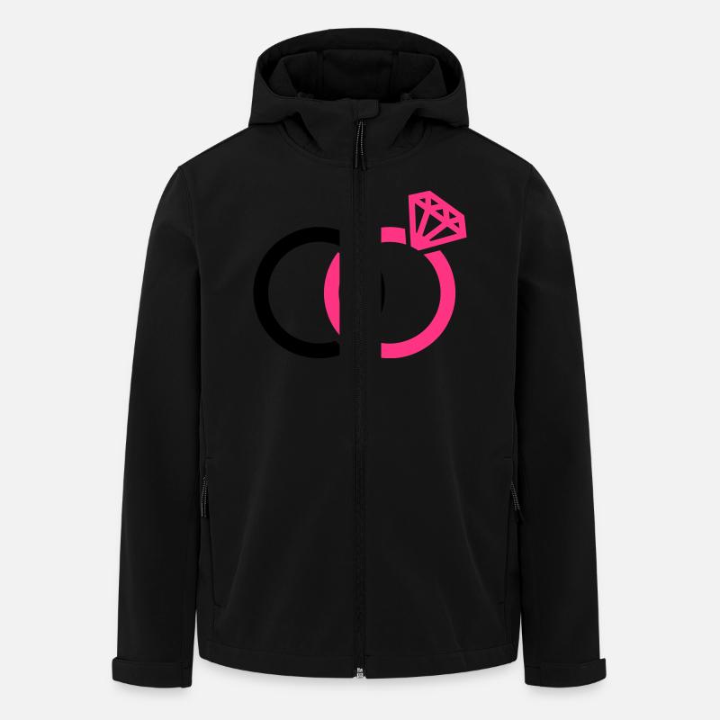 Bagues - Veste softshell homme en polyester recyclé Stanley/Stella - noir