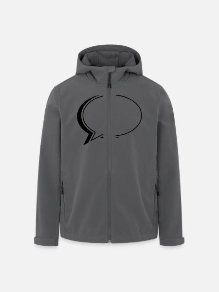 sprechblase oval - Recycelte Männer Softshell-Jacke von Stanley/Stella - Schwarz