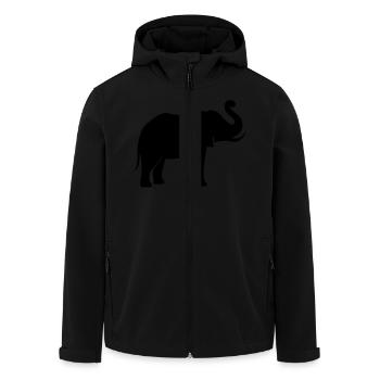 elefant_002 - Veste softshell homme en polyester recyclé Stanley/Stella - noir - Devant - AI Model Male 185 light (185cm)