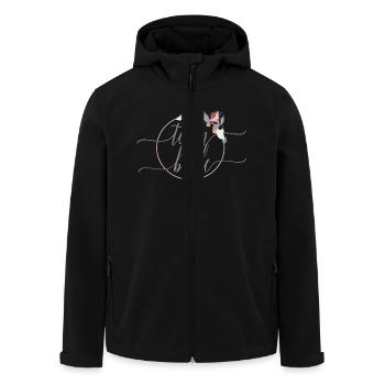 team_bride_flower_1 - Veste softshell homme en polyester recyclé Stanley/Stella - noir - Devant - AI Model Male 185 light (185cm)