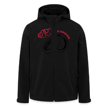 100_vergeben_eheringe_02 - Recycelte Männer Softshell-Jacke von Stanley/Stella - Schwarz - Vorne - AI Model Male 185 light (185cm)