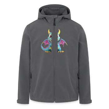 Dragon Monster - Men’s Recycled Softshell Jacket by Stanley/Stella - black - Front - AI Model Male 185 light (185cm)