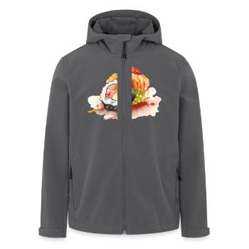 Sushi - Recycelte Männer Softshell-Jacke von Stanley/Stella - Anthrazit - Vorne - AI Model Male 185 light (185cm)