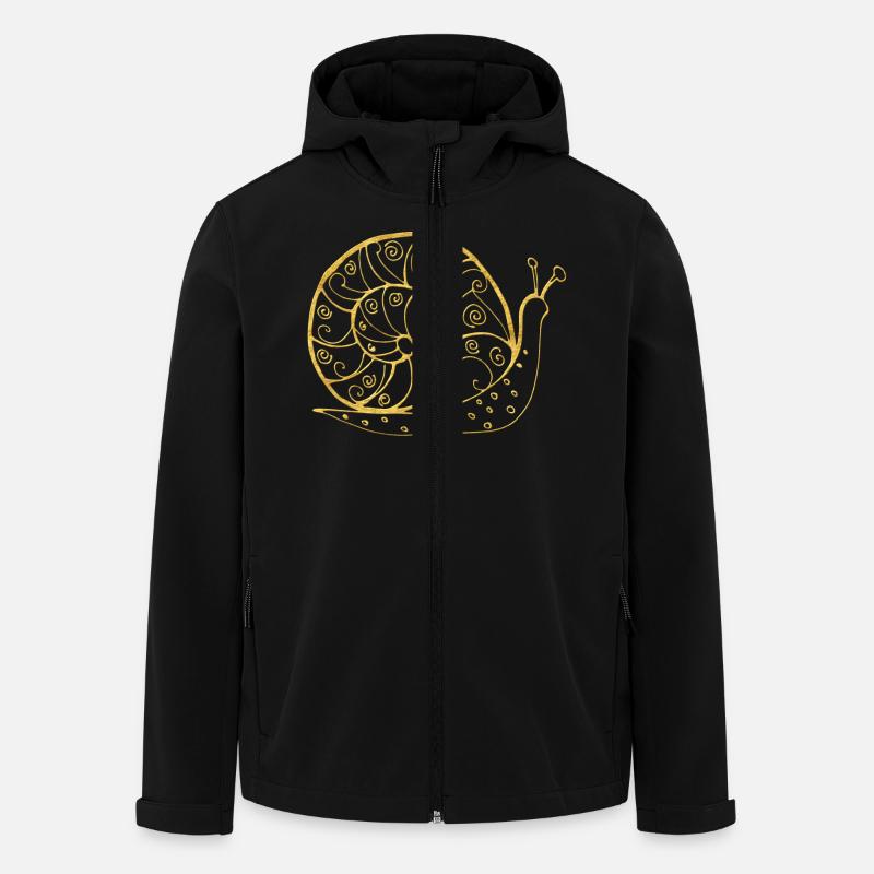 Snail - Men’s Recycled Softshell Jacket by Stanley/Stella - black