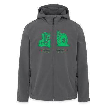 Traktor / Traktor / Traktor - Recycelte Männer Softshell-Jacke von Stanley/Stella - Anthrazit - Vorne - AI Model Male 185 light (185cm)