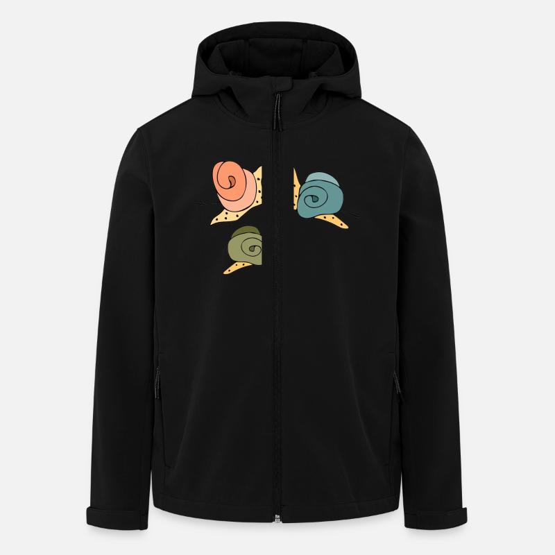 Snails - Men’s Recycled Softshell Jacket by Stanley/Stella - black