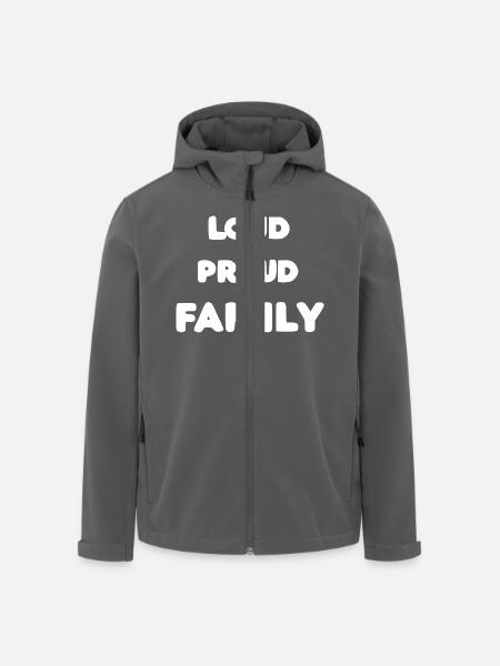 Loud Proud Family - Men’s Recycled Softshell Jacket by Stanley/Stella - black