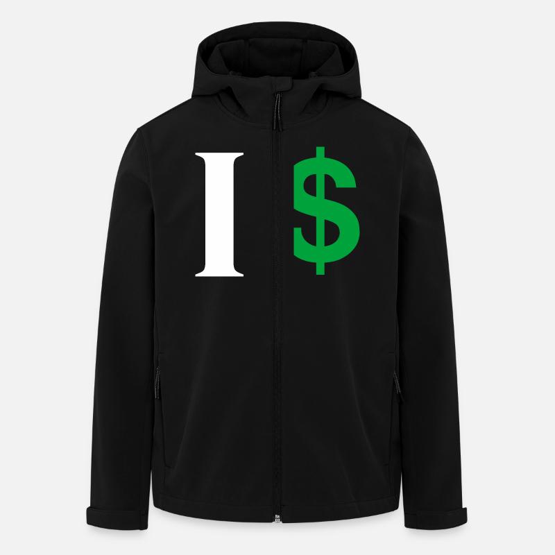 Buchstabe i Dollar - Recycelte Männer Softshell-Jacke von Stanley/Stella - Schwarz