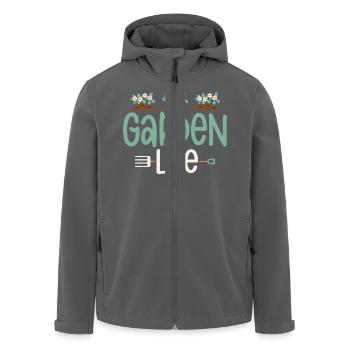 Garden Life Botanical Gardening - Recycelte Männer Softshell-Jacke von Stanley/Stella - Schwarz - Vorne - AI Model Male 185 light (185cm)