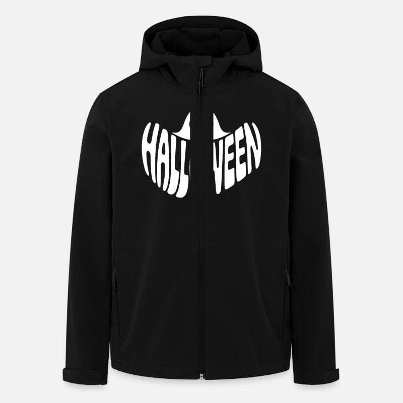 Ghost - Logo d’Halloween cool - Veste softshell homme en polyester recyclé Stanley/Stella - noir
