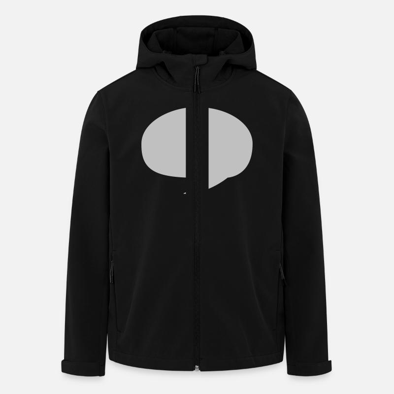 Speech bubble - Men’s Recycled Softshell Jacket by Stanley/Stella - black