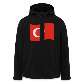 turquie - Veste softshell homme en polyester recyclé Stanley/Stella - noir - Devant - AI Model Male 185 light (185cm)