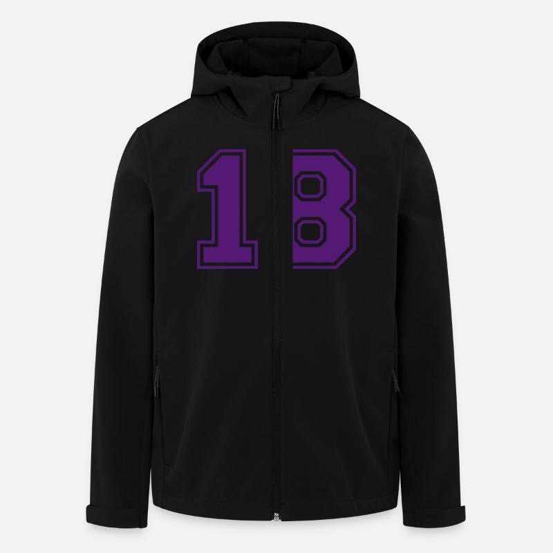 18 - Recycelte Männer Softshell-Jacke von Stanley/Stella - Schwarz