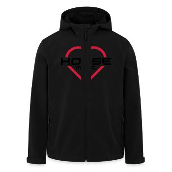 Housemusik - Recycelte Männer Softshell-Jacke von Stanley/Stella - Schwarz - Vorne - AI Model Male 185 light (185cm)