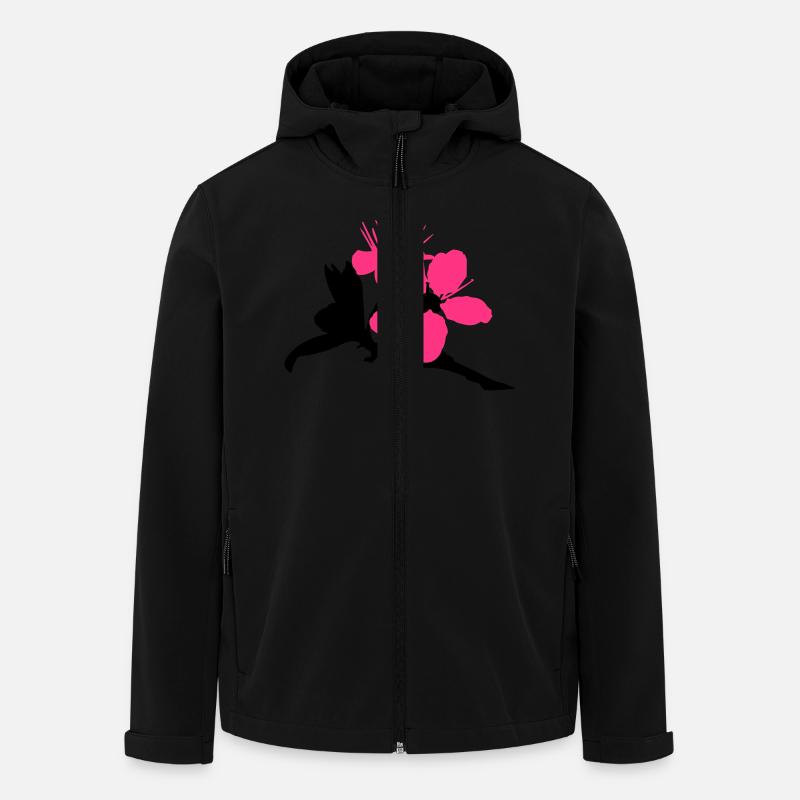 Kirschblüte - Recycelte Männer Softshell-Jacke von Stanley/Stella - Schwarz