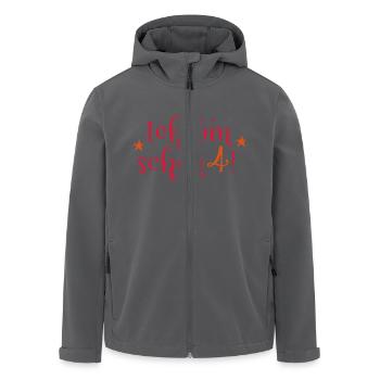 4. Geburtstag - Recycelte Männer Softshell-Jacke von Stanley/Stella - Schwarz - Vorne - AI Model Male 185 light (185cm)