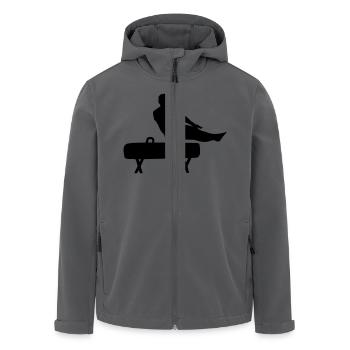 gymnast sport - Recycelte Männer Softshell-Jacke von Stanley/Stella - Schwarz - Vorne - AI Model Male 185 light (185cm)