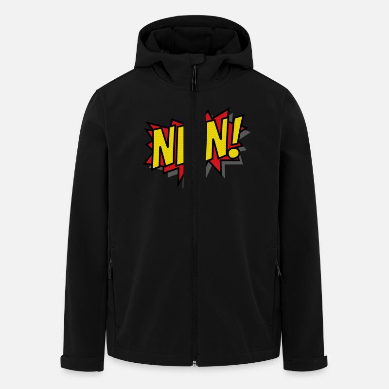 Nein! - Recycelte Männer Softshell-Jacke von Stanley/Stella - Schwarz