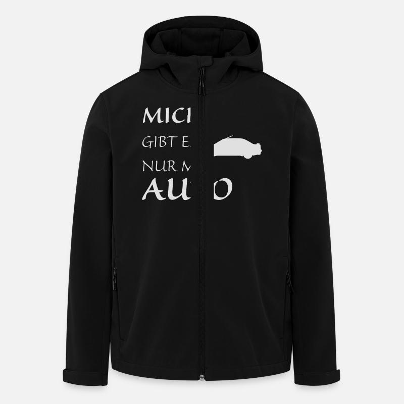 Nur mit Auto - Recycelte Männer Softshell-Jacke von Stanley/Stella - Schwarz