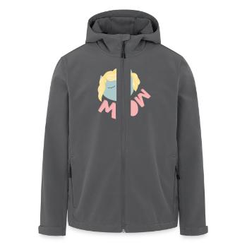 MEOW Katze Shirt - Recycelte Männer Softshell-Jacke von Stanley/Stella - Schwarz - Vorne - AI Model Male 185 light (185cm)