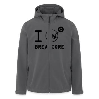I play Breakcore / I love Breakcore / DJ - Recycelte Männer Softshell-Jacke von Stanley/Stella - Schwarz - Vorne - AI Model Male 185 light (185cm)
