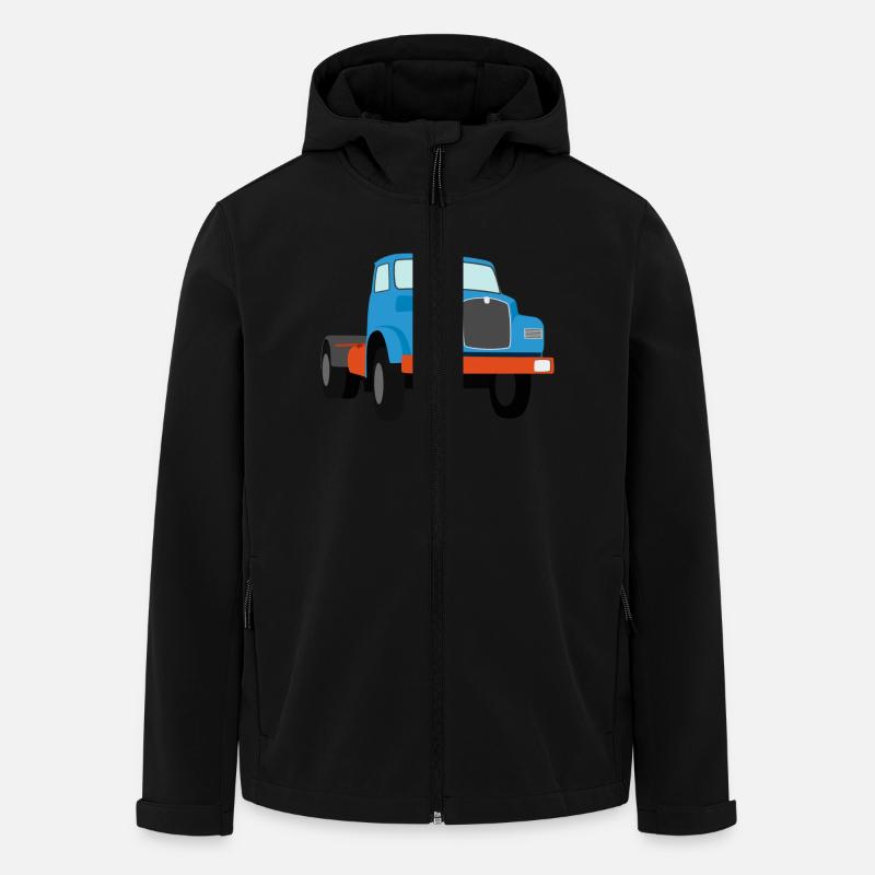 alter LKW - Recycelte Männer Softshell-Jacke von Stanley/Stella - Schwarz