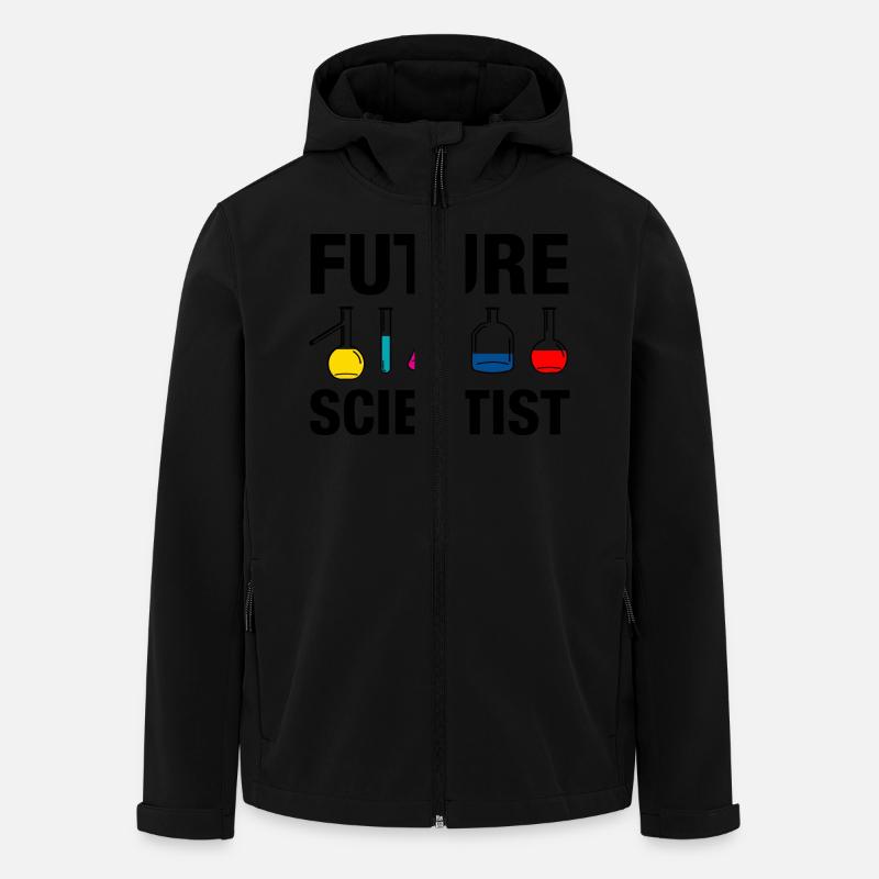 Future Scientist - Recycelte Männer Softshell-Jacke von Stanley/Stella - Schwarz