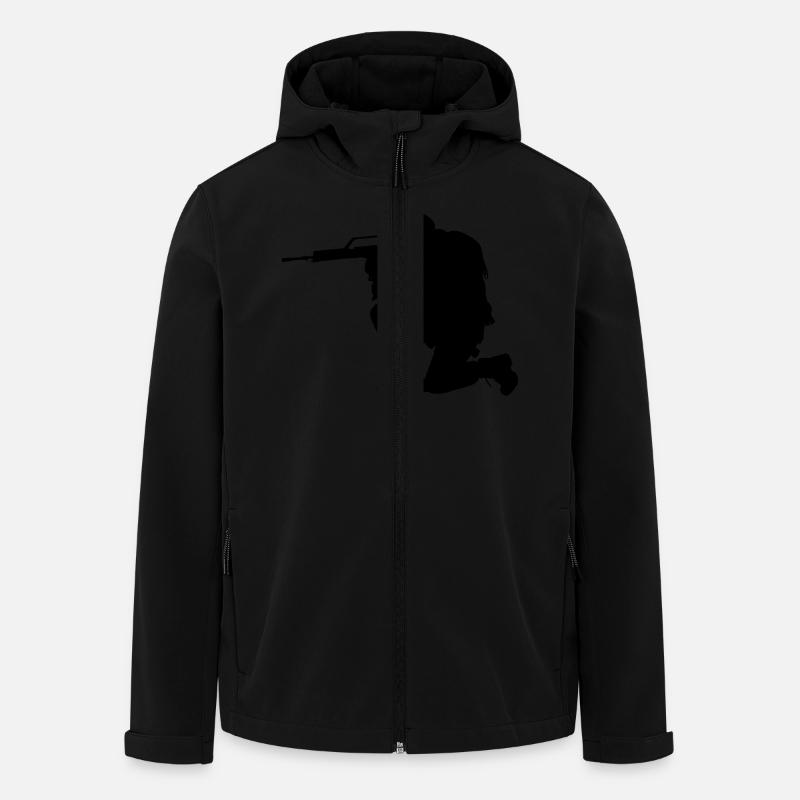 soldat zielend - Recycelte Männer Softshell-Jacke von Stanley/Stella - Schwarz